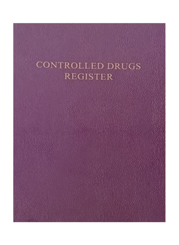 

Generic Controlled Drug Register Log, Purple