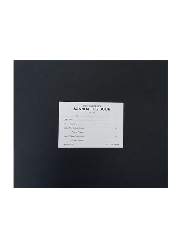 

Generic Chief Engineer's Sannox Log Book, Black