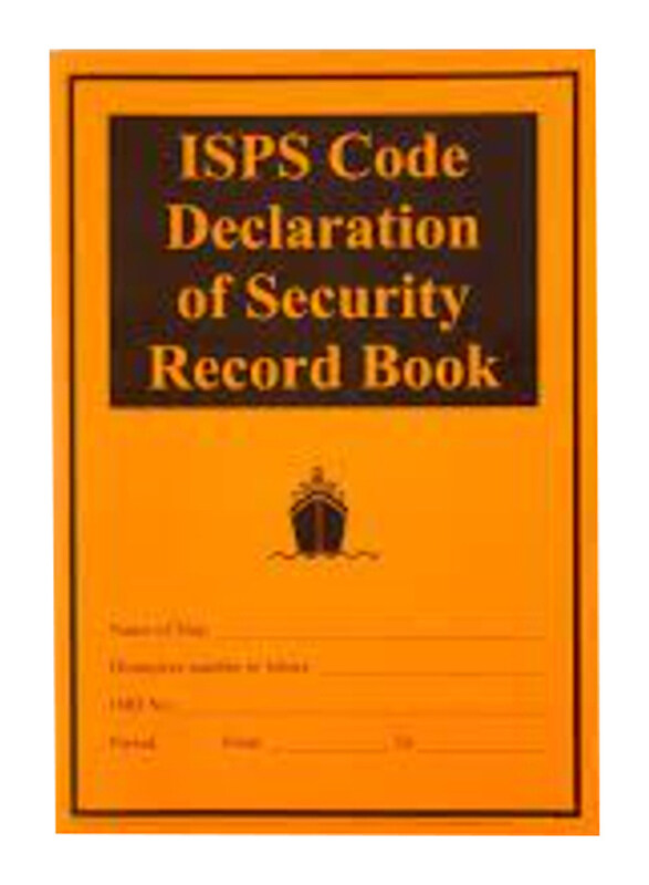 

Generic ISPS Declaration of Security Record Book, Orange