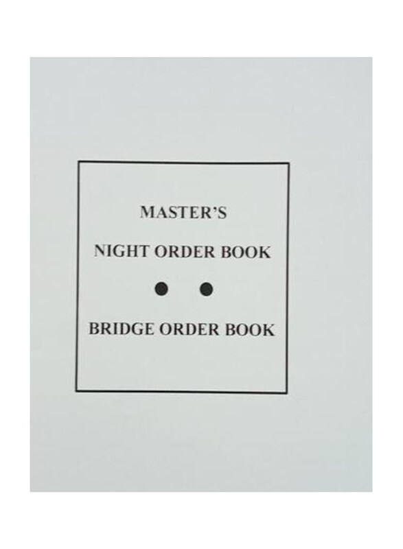 

Generic Masters Night Order Book, White