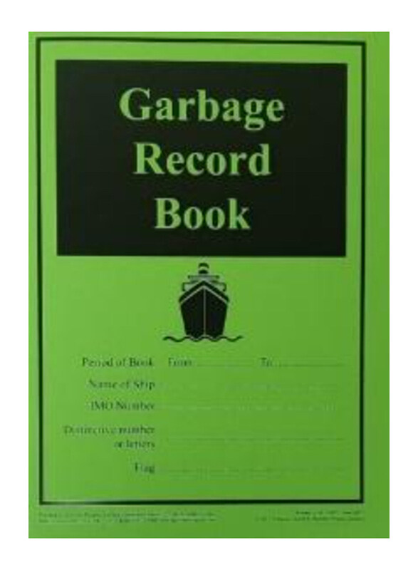 

Generic Garbage Record Book Part 1 & Part 2 Combined ED 2017, Green