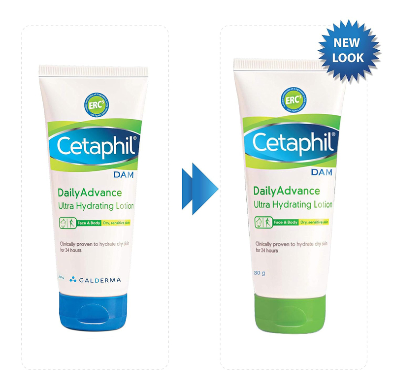 Cetaphil Dam Daily Advance Ultra Hydrating Lotion and Oily Skin Cleanser Set, 2 Pieces