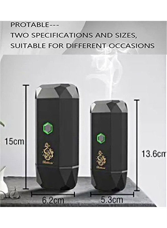 Bukhoor B16 Smart Electric Diffuser Incense Burner, Black