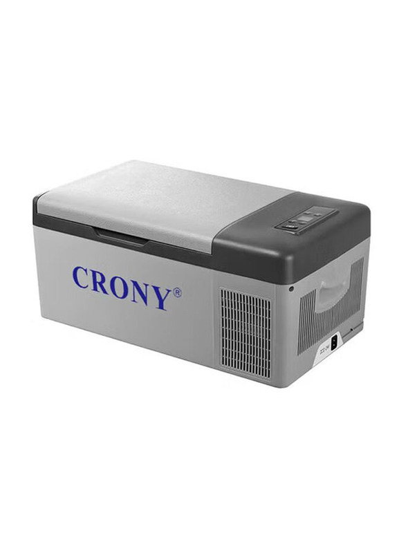 Crony 15 Litter Portable Car Refrigerator, Grey/Black