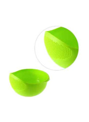 Plastic Rice Wash Strainer, Green