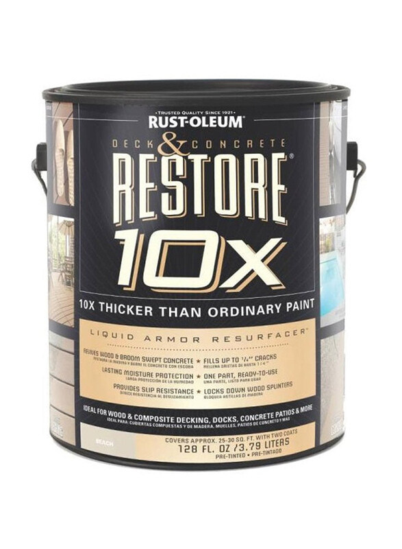 

Rust-oleum Restore Deck Concrete, 1 Gallon, Bleach