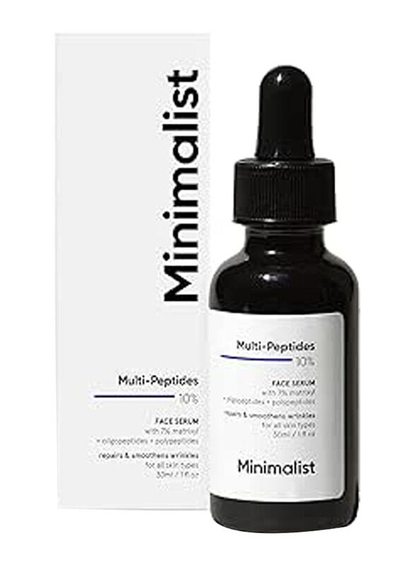 

Minimalist Multi Peptides Face Serum with 7% Matrixyl 3000 & 3% Bio-Placenta for Anti Aging & Collagen Boosting, 30 ml