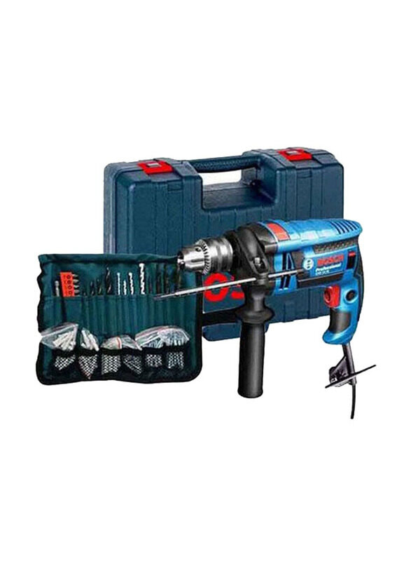 

Bosch Professional Corded Hammer Drill with 100 Attachments, 2.2 Kg, GSB-16, Blue