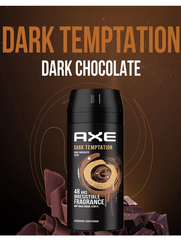 Axe Dark Temptation Deodorant Body Spray, 6 x 150ml