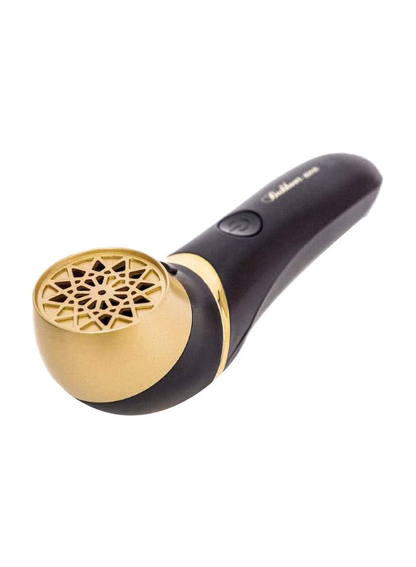 Bukhoor Electronic Portable Censer, Black/Gold