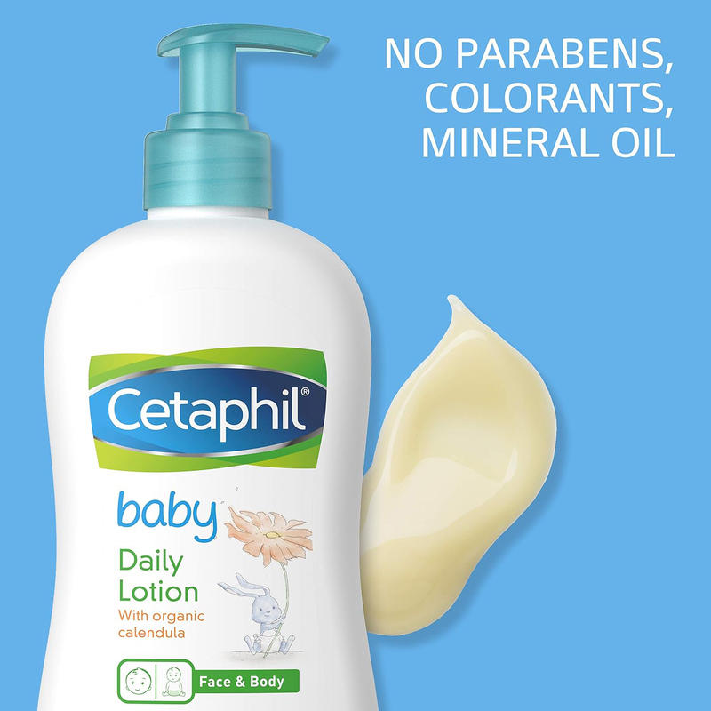 Cetaphil 399ml Sweet Almond and Sunflower Oil Baby Daily Lotion with Organic Calendula