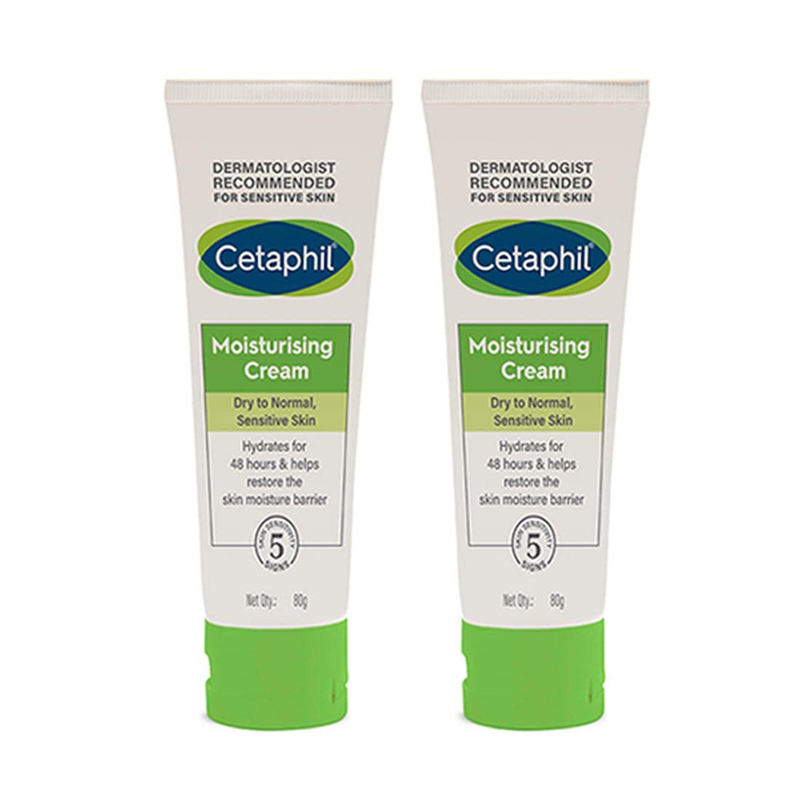 Cetaphil Moisturising Cream Set, 2 x 80g