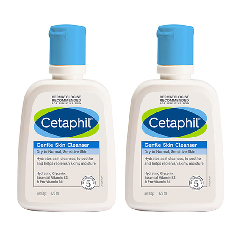 Cetaphil Gentle Skin Cleanser, 2 x 125ml