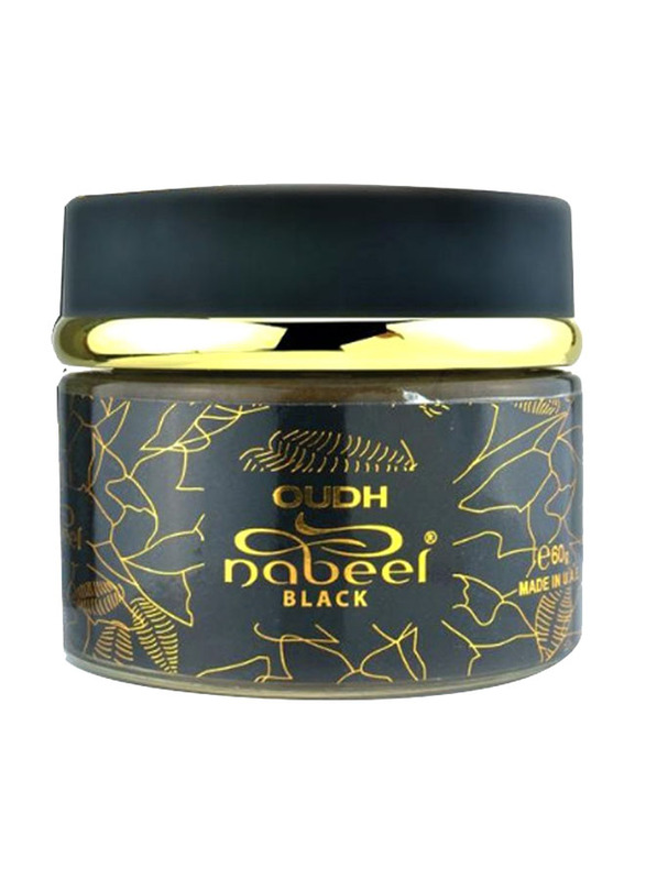 Nabeel Oudh Bakhoor Incense, Black/Gold