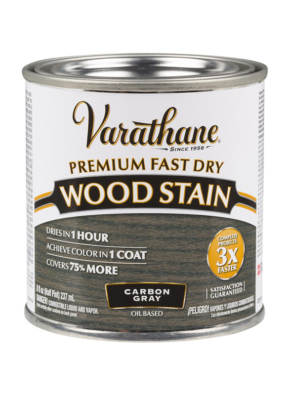 

Rust-Oleum Varathane Premium Fast Dry Wood Stain, 237ml, Carbon Gray