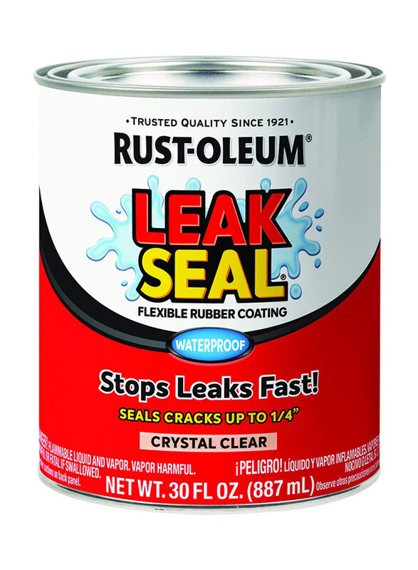 

Rust-oleum Leak Seal Rubberized Waterproof Coating Paint, 30oz, Crystal Clear