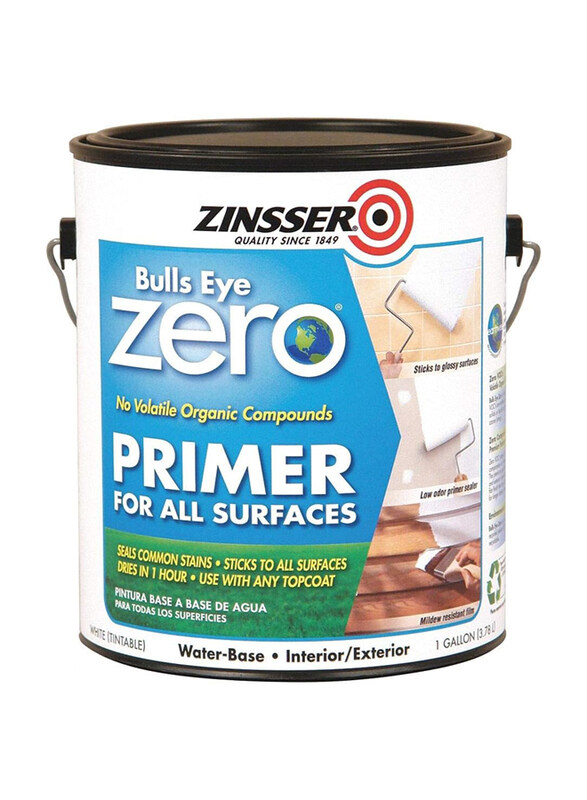 

Zinsser Bulls Eye Acrylic Resin Primer, 3.78 Ltr, White