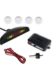 X3 LED Display Car Radar Kit With 4 Parking Sensors, White
