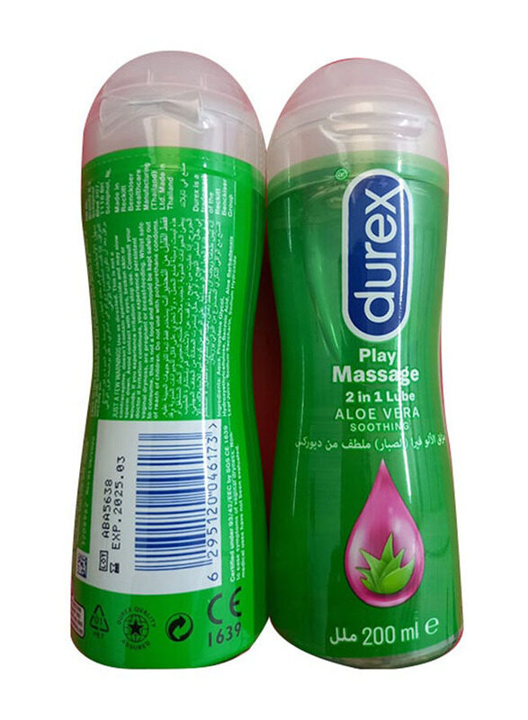 

Durex Play Massage 2 In 1 Soothing Aloe Vera Lubricant Assorted, 200ml