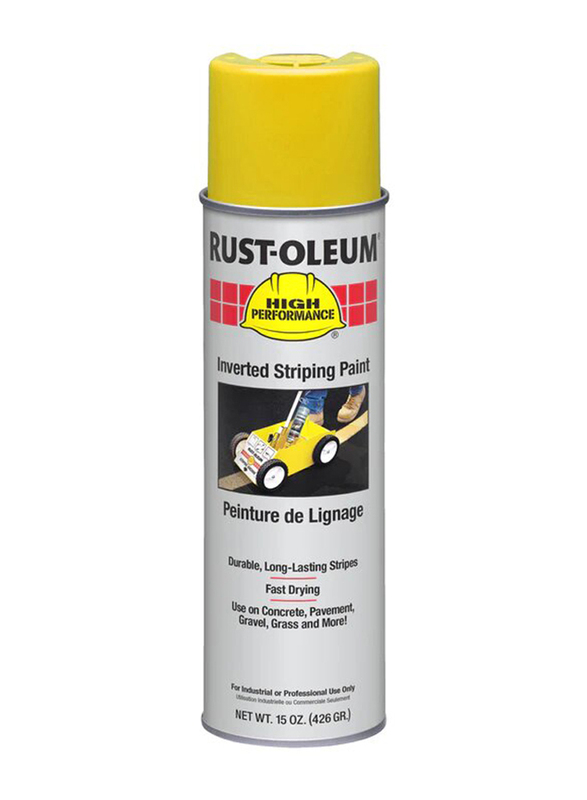 Rust-Oleum High Performance 2300 System Inverted Striping Paint, 20Oz, Yellow