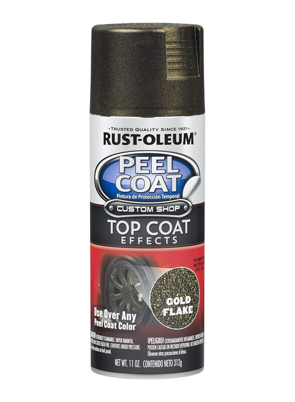 

Rust-oleum Peel Coat Top Coat Spray Paint, 10oz, Metallic Gold Flake