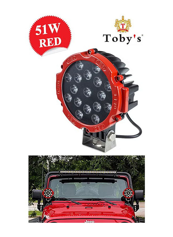 Toby's LED Spot Work Light For Jeep Wrangler, 2 Pieces