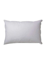 Sleep Night Soft Plain Polyester Pillow, 50 x 75cm, White