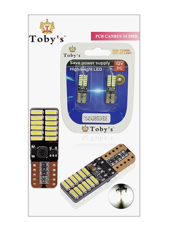 Toby's T10 License Plate LED Light Set, 2 Pieces
