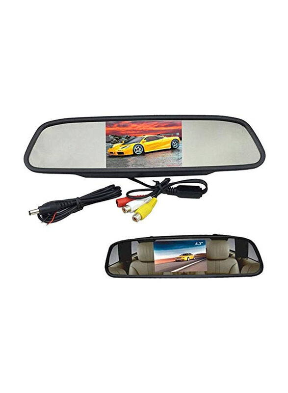 

Generic 4.3" TFT LCD Car Rear View Monitor & Mirror Screen, Black