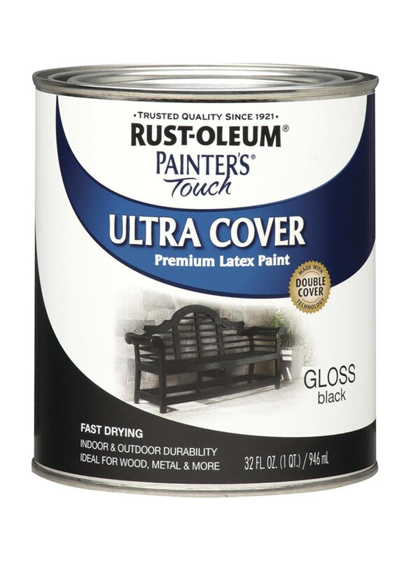 

Rust-oleum Painter's Touch Ultra Cover Latex Paint, 32oz, Gloss Black