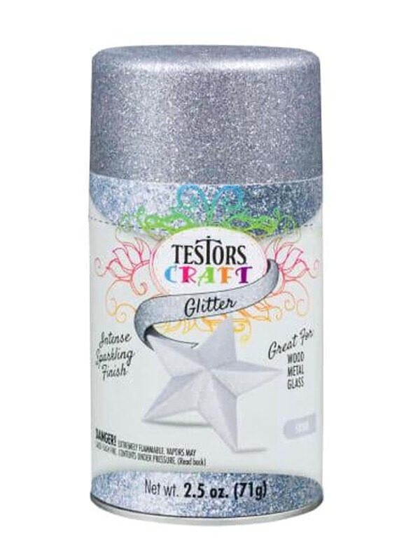 

Testors Craft Aerosols Paint, 3 Pack, Glitter Silver