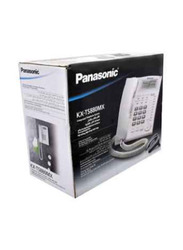 Panasonic Corded Landline Phone, White/Clear