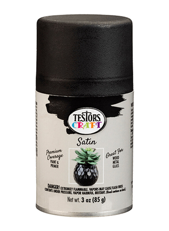 

Testors Craft Satin Aerosols Paints, 3 Pack, Velvet Black