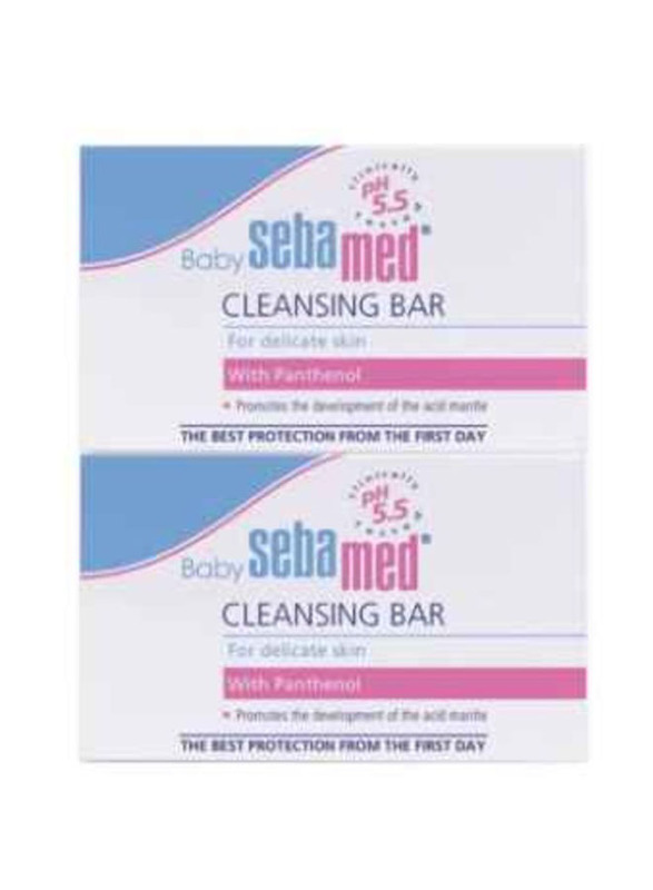 Sebamed 2 x 100gm Baby Cleansing Soap Bar With Panthenol for Kids