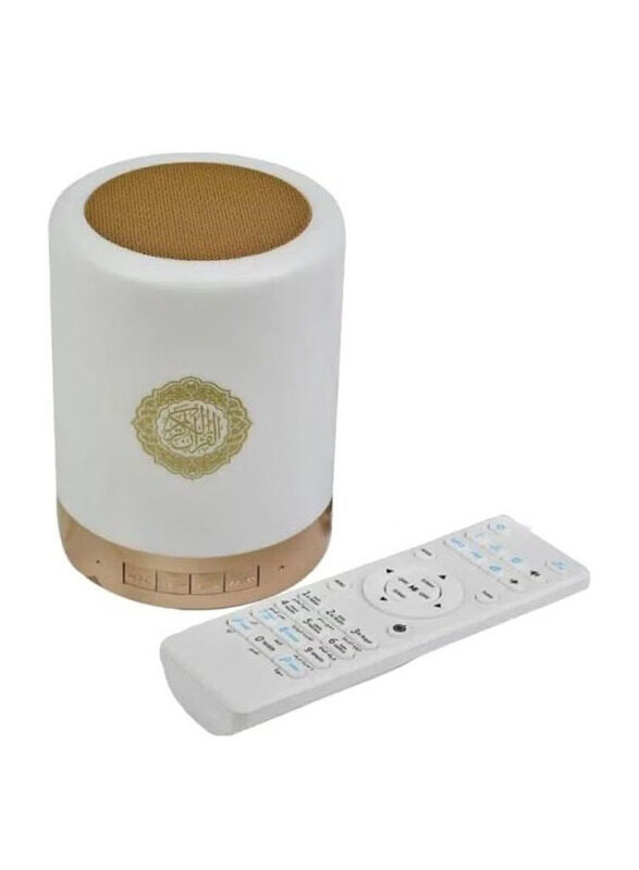 

HYX Quran LED Lamp Bluetooth Speaker with Remote, White