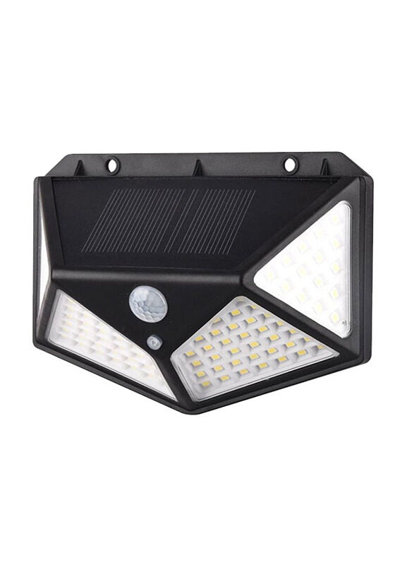 

Generic 100 LED Solar Power Motion Sensor Outdoor Wall Light, Black