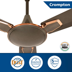 Crompton 48-Inch Aura 2 Prime Antidust 1200mm Ceiling Fan, Titanium Rose Gold