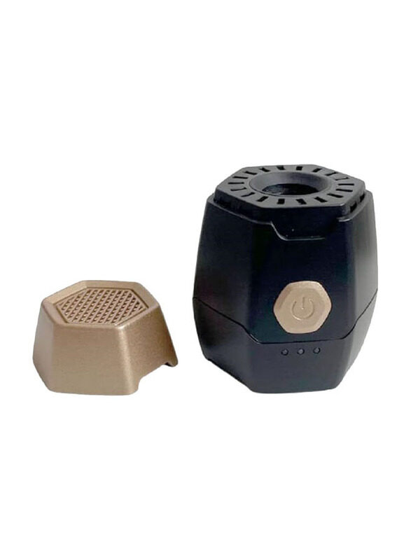 

Generic Electric Hexagon Bakhoor Arabic Mubkhara Oud Incense Burner, Black