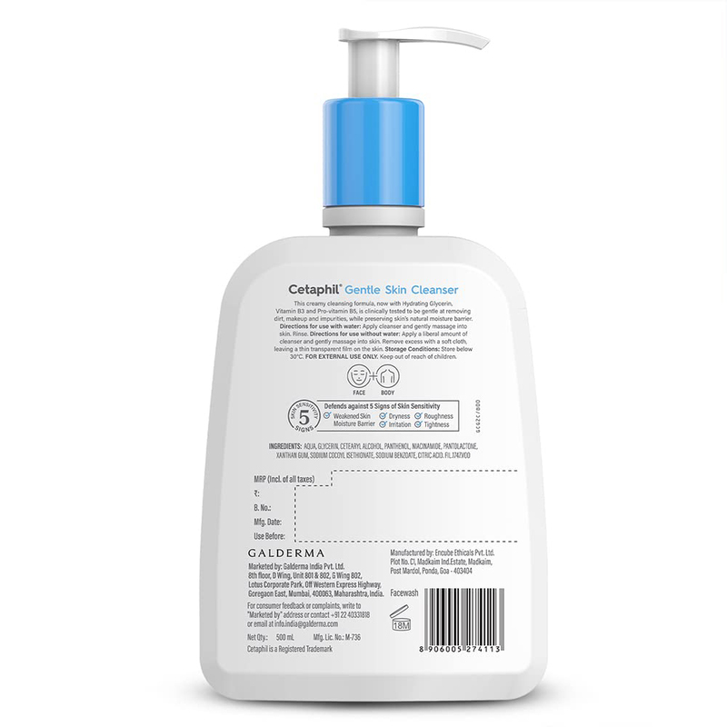 Cetaphil Gentle Skin Cleanser, 500ml