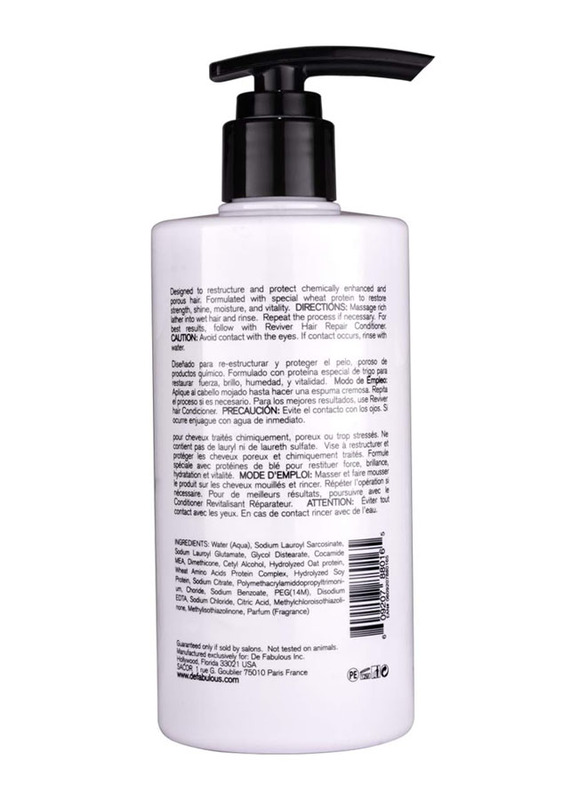 De Fabulous Shampoo & Conditioner Reviver for Keratin Treatment, 2 x 250ml