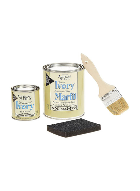 

Rust-oleum Accent Quart & Half Paint Kit Set, Distressed Ivory