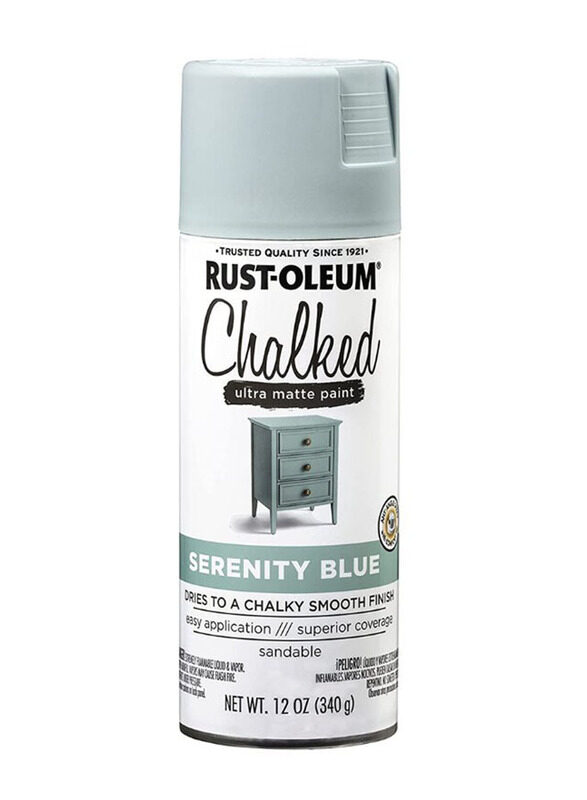 

Rust-oleum Chalked Ultra Matte Paint Spray, 12oz, 6 Pack, Serenity Blue
