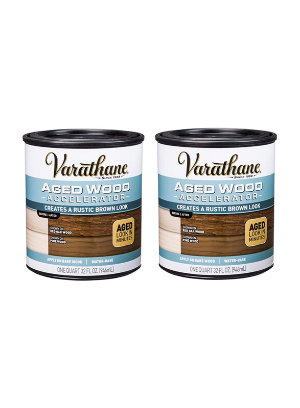 

Rust-Oleum Varathane Aged Wood Accelerator Quart, 2 x 946ml, Brown