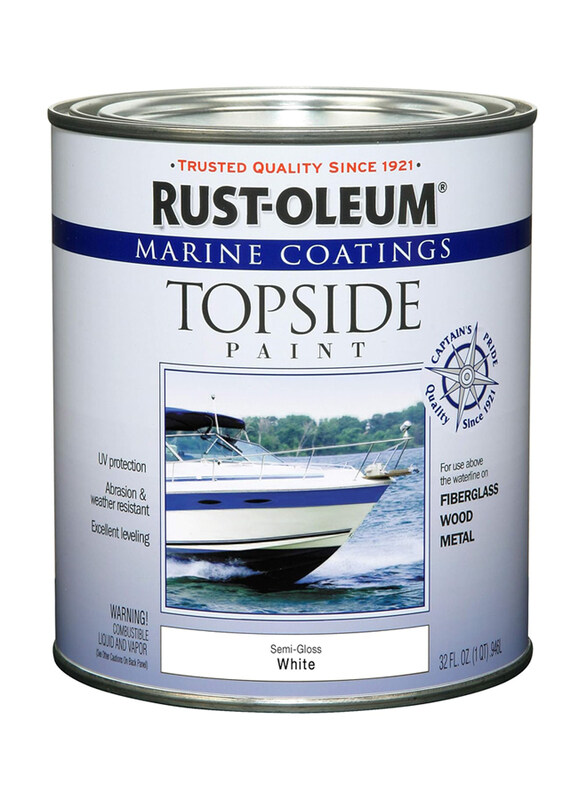 

Rust-oleum Marine Topside Paint, 32oz, Semi-Gloss White