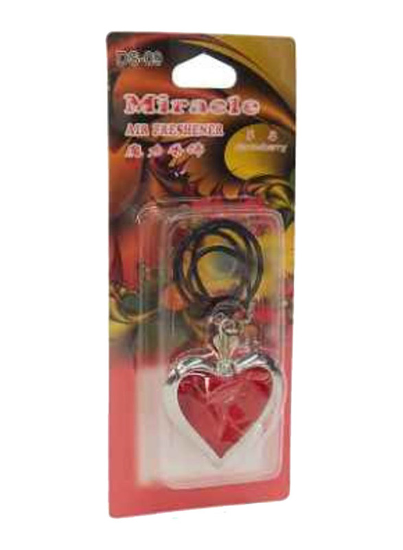 LP Strawberry Heart Air Freshner, Multicolour