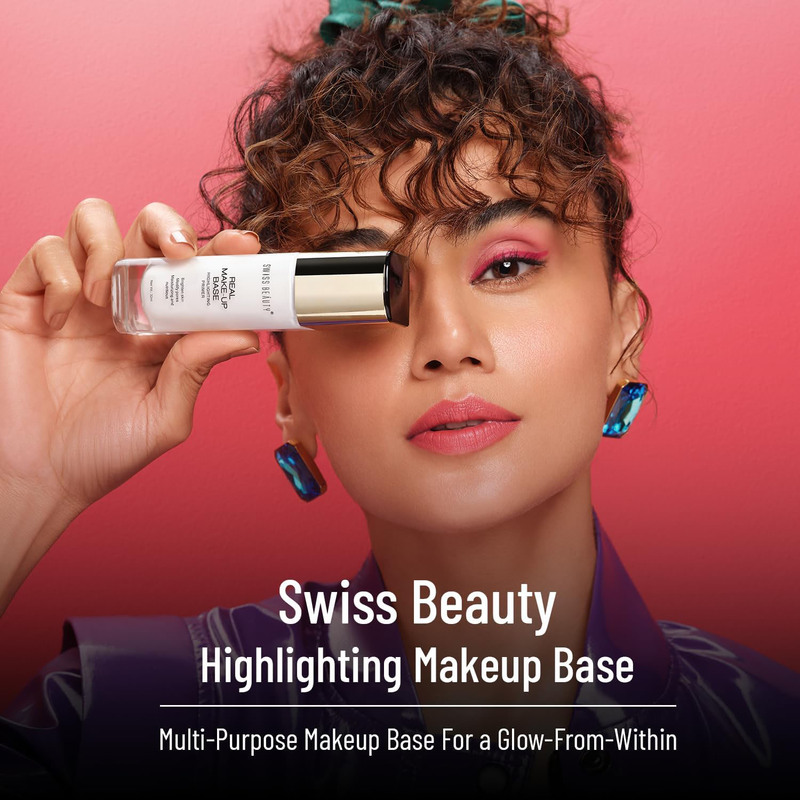 Swiss Beauty Real MakeUp Base Highlighting Primer, 32ml, Shade 03