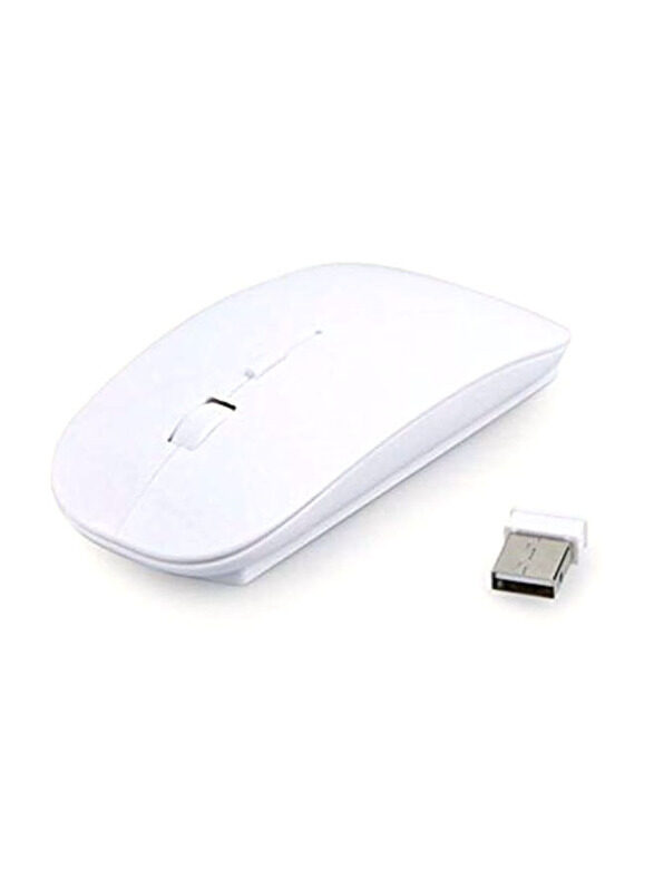 

Generic Wireless 2.4GHz Optical Mouse with USB Receiver for Laptop & PC, White