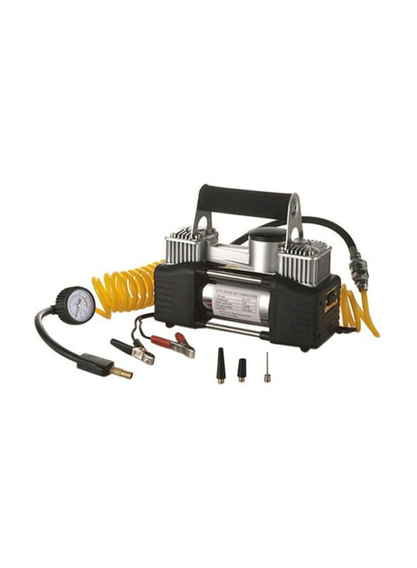 

Camel Double Cylinder Auto Electric Air Compressor, Black