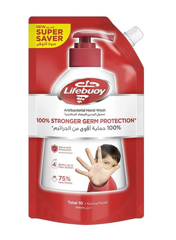 Lifebuoy Anti Bacterial Hand Wash Pouch Refill, 1000ml