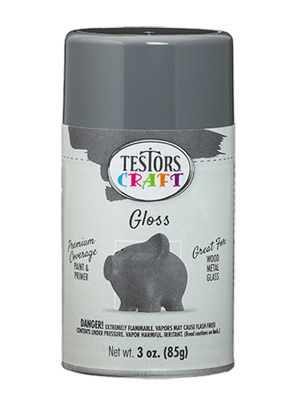 

Testors Craft Gloss Aerosols Paints, 3 Pack, Storm Gray
